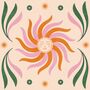 You Feel Like Sunshine, Celestial Sun Art Print, Floral Bohemian Poster, thumbnail 3 of 3