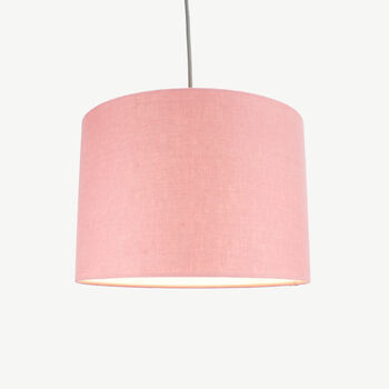 Linen Rose Pink Lampshade, 3 of 8