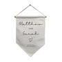 Personalised Wedding Linen Hanging Banner, thumbnail 3 of 4