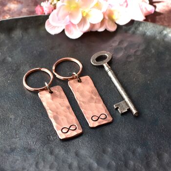 7th Anniversary Solid Copper Keyring, 7 of 11