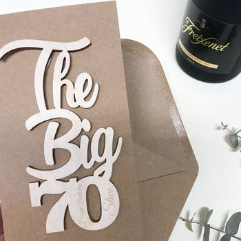 Personalised Big 70 Birthday Card By Hickory Dickory Designs