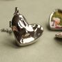 Sterling Silver Pebble Heart Photo Locket Necklace, thumbnail 8 of 8