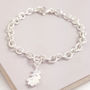 Oak Leaf Silver Bracelet Necklace Charm, thumbnail 5 of 7