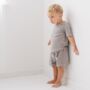 Children's Grey Towelling Two Piece, thumbnail 4 of 5