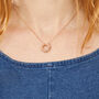 Rose Gold Plated 40th Birthday Rings Necklace, thumbnail 3 of 4