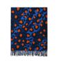 Fire Orange And Navy Blue Leopard Print Pashmina Scarf, thumbnail 4 of 4