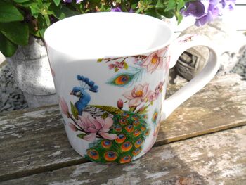 Jumbo Mug In Peacock Design, 2 of 6