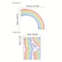 Colourful Half Rainbow Removable Decal, Pink/ Purple Colours, Large Size, thumbnail 11 of 11