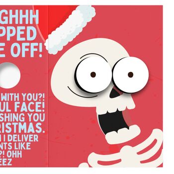 Scream And Shake 3D Funny Santa Christmas Card! Humourous Xmas Joke Card For Him And Her, 6 of 10