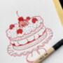 'Strawberry Shortcake' Letterpress Card, thumbnail 5 of 5