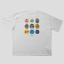 West Brom Football Beer Mats Oversized T Shirt, thumbnail 2 of 10
