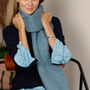 Personalised Chunky Metallic Plain Coloured Hand Felt Scarf, thumbnail 5 of 10