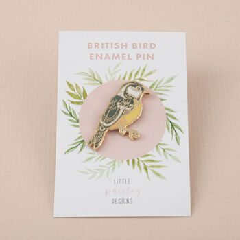 British Garden Bird Enamel Pin Badge, 5 of 5