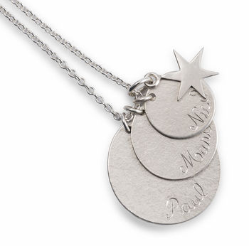 Three Personalised Silver Medal Necklace, 2 of 12