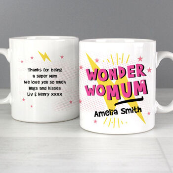 Personalised Wonder Wo Mum Ceramic Mug, 2 of 4