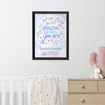 Personalised Amazing Floral Christening Print, 8 of 12