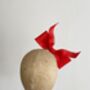 Sculptural Red Bow Fascinator 'Ava', thumbnail 9 of 11