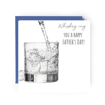 Whiskey Ing You A Happy Father’s Day Hand Drawn Card, 2 of 6