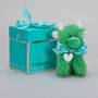 Personalised Mini Green Collectible Highland Cow Soft Toy, Gift Box, thumbnail 1 of 11