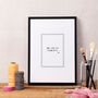 'You Are My Favourite' Love Art Print A4, thumbnail 1 of 3
