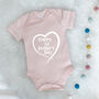 Happy First Mother's Day Heart Babygrow, thumbnail 5 of 9