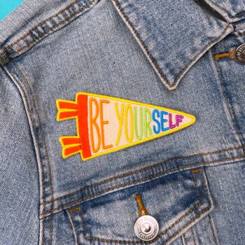 Be Yourself Pennant Sew On Patch, 2 of 2