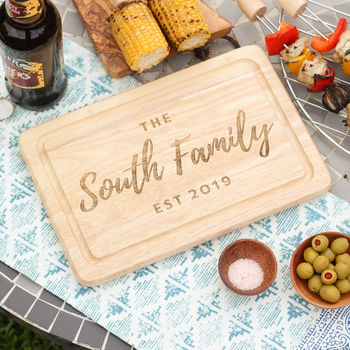 Personalised Family Chopping Board Gift For New Home, 2 of 6