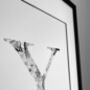 'Letter Y' Linear Illustration Print, thumbnail 4 of 7