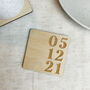 Personalised Custom Date Coaster, thumbnail 2 of 6