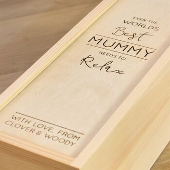 Personalised Wooden Wine Box, 2 of 3