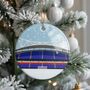 Any Football Stadium Illustrated Christmas Decoration, thumbnail 2 of 6