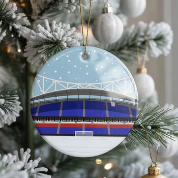 Any Football Stadium Illustrated Christmas Decoration, 2 of 6