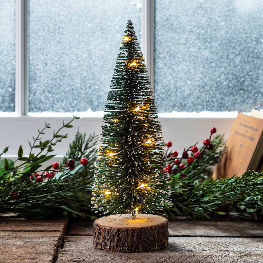 Clayton Bottle Brush Mini Christmas Tree By Lights4fun 