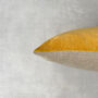 The Velvet And Linen Cushion Mustard Yellow, thumbnail 3 of 7