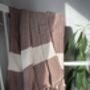 Zigzag Design Cinnamon Soft Sofa Throw, thumbnail 1 of 6