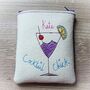 Personalised Embroidered Cocktail Chick Purse, thumbnail 1 of 5