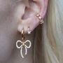 Sparkling Star Single Cartilage Hoop Earring, 7mm, thumbnail 6 of 7