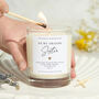 Amazing Sister Gift Personalised Scented Candle, thumbnail 1 of 8