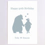 Personalised Bears In Love Birthday Card, thumbnail 5 of 7