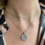 Tigris Sterling Silver Engraved Pendant Necklace, thumbnail 1 of 2