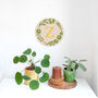 Personalised Floral Hand Screen Printed Wooden Plaque, thumbnail 5 of 9