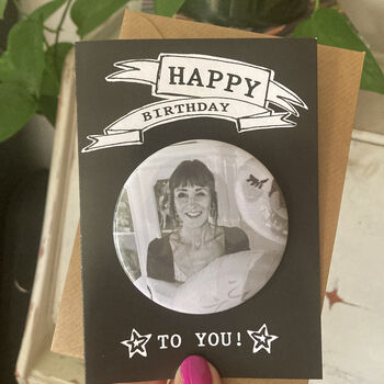 Personalised Happy Birthday Photo Magnet Card, 3 of 4