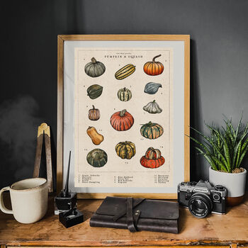 Pumpkin And Squash Artwork Print, 8 of 8