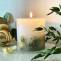 Lily Rose Botanical Pillar Scented Candle, thumbnail 1 of 8
