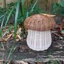 Mushroom Basket With Brown Hand Dyed Lid, thumbnail 4 of 8