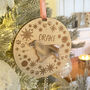 Snowflake Wreath Pet Dog Wood And Acrylic Decoration, thumbnail 1 of 6