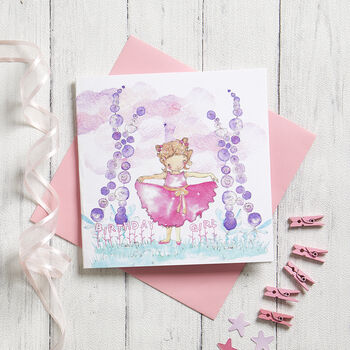 Pink Birthday Girl Card, 2 of 3