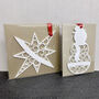 Personalised Hanging Snowman Decoration, thumbnail 3 of 3