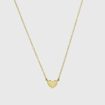 Verona Gold Plated Full Heart Necklace, 5 of 5