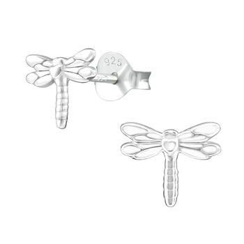 Sterling Silver Dragonfly Earrings In A Gift Tin, 2 of 9